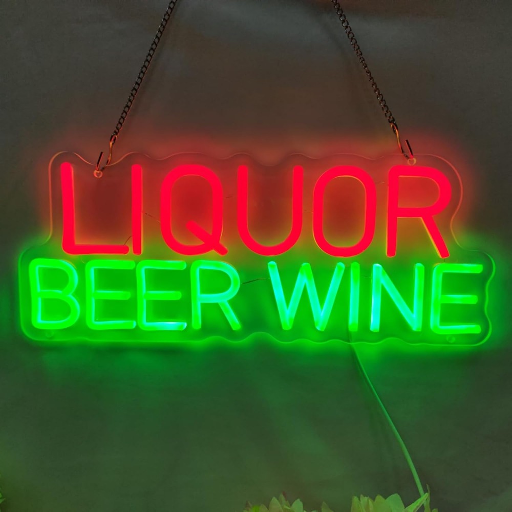 Enseigne néon LED pour spiritu - Wine Beer Whiskey Year avis et prix