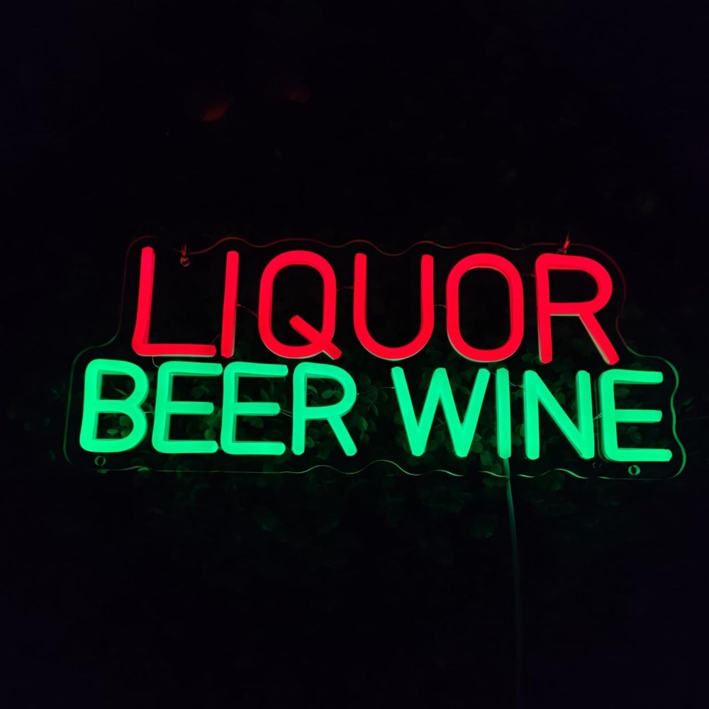 Enseigne néon LED pour spiritu - Wine Beer Whiskey Year avis et prix