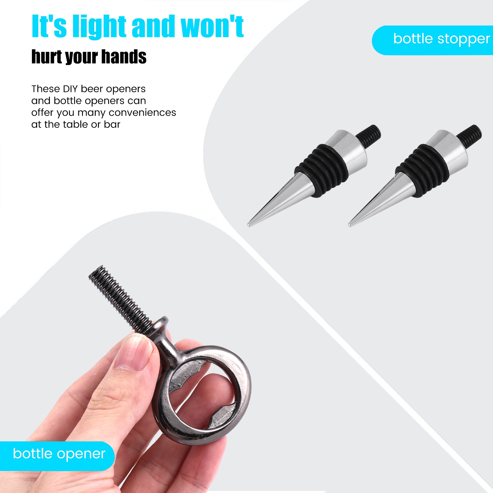 A74E- Bouchon de vin, Ouvre-bo - Bottle Stopper Set avis et prix