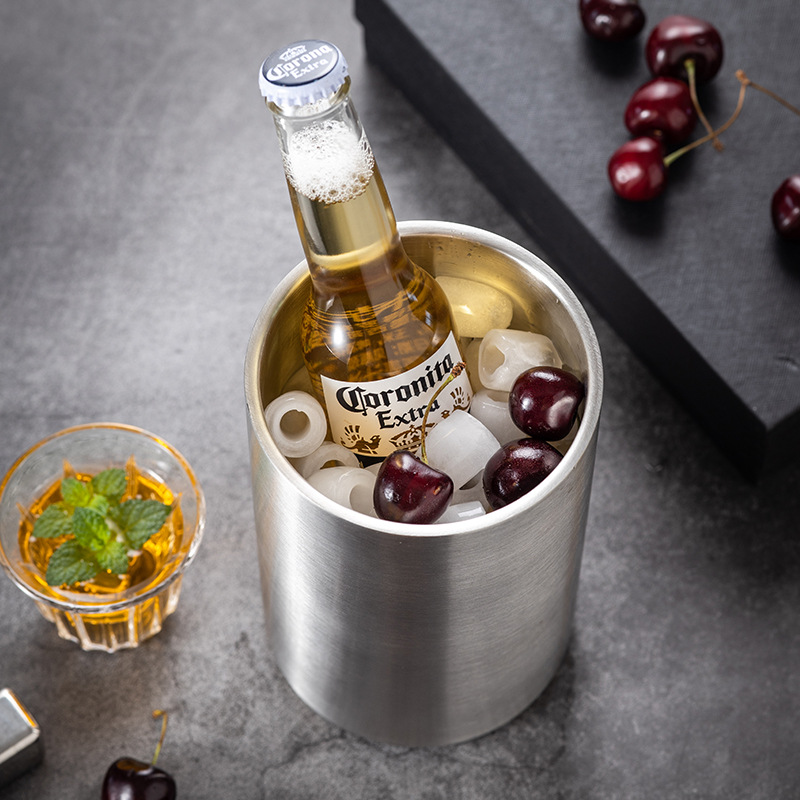 Refroidisseur de vin à double  - Ice Bucket Silver avis et prix